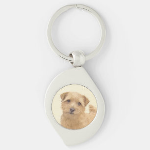 Norfolk Terrier Painting - Original Dog Art Schlüsselanhänger