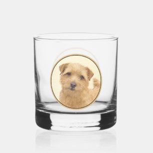 Norfolk Terrier Painting - Original Dog Art Whiskyglas