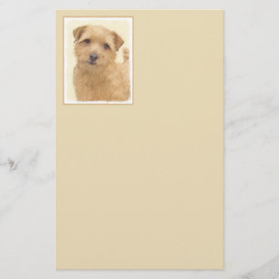 Norfolk Terrier Painting - Original Hund Kunst Briefpapier