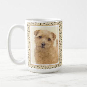 Norfolk Terrier Painting - Original Hund Kunst Kaffeetasse