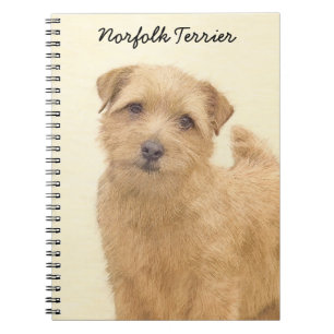 Norfolk Terrier Painting - Original Hund Kunst Notizblock