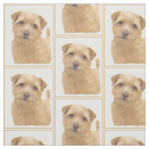 Norfolk Terrier Painting - Original Hund Kunst Stoff