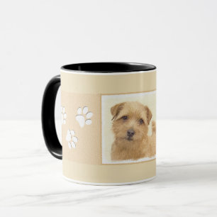 Norfolk Terrier Painting - Original Hund Kunst Tasse