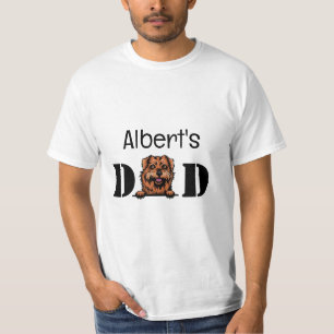 Norfolk Terrier Peeking Personalisiert Vater T - S T-Shirt