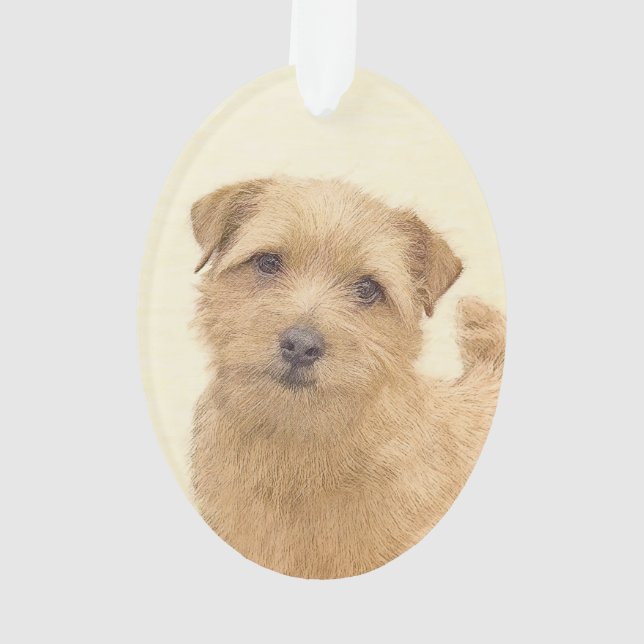 Norfolk Terrier Peinture - Art Chien original (dos)