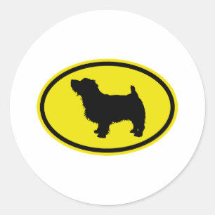 Norfolk Terrier Runder Aufkleber