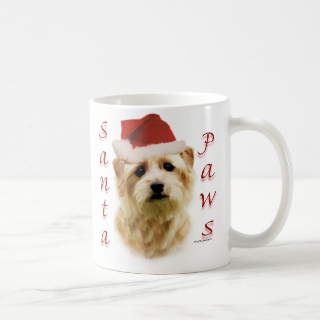 Norfolk Terrier Santa Paws Kaffeetasse (Rechts)