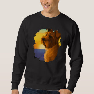 Norfolk Terrier Schottischer Hund Sonnenuntergang Sweatshirt