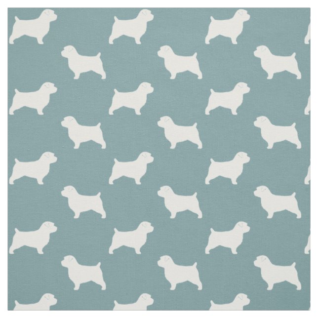 Norfolk-Terrier-Silhouette-Muster Stoff (Muster)