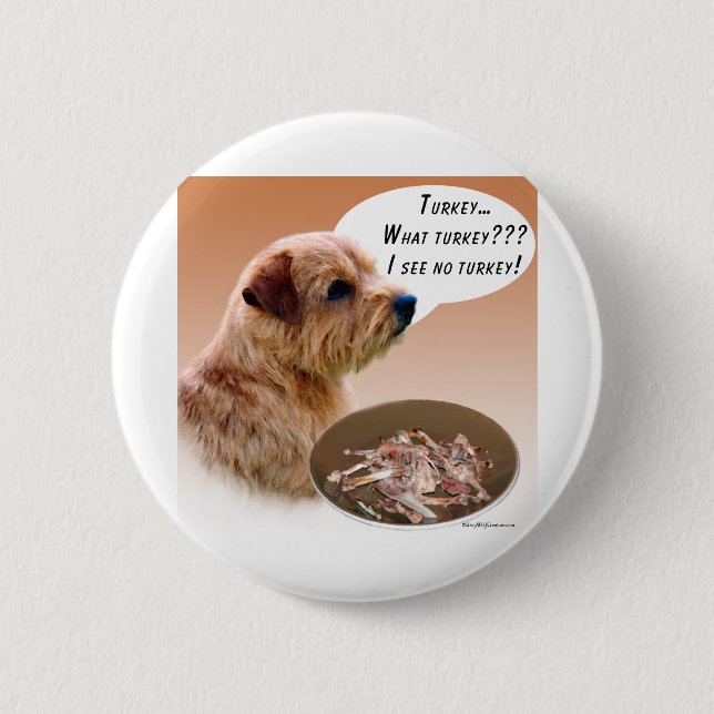Norfolk Terrier Türkei Button (Vorderseite)