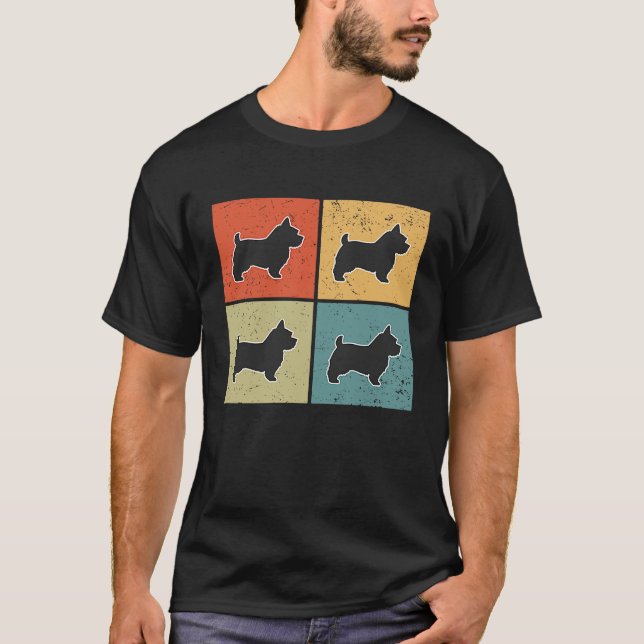 Norfolk Terrier Vintage  1 T-Shirt (Vorderseite)