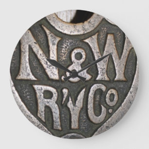 Norfolk und Western Clock Große Wanduhr