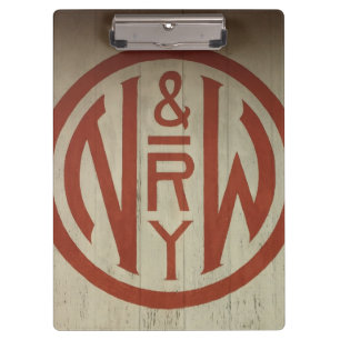 Norfolk- und Western-Logoklammer Klemmbrett