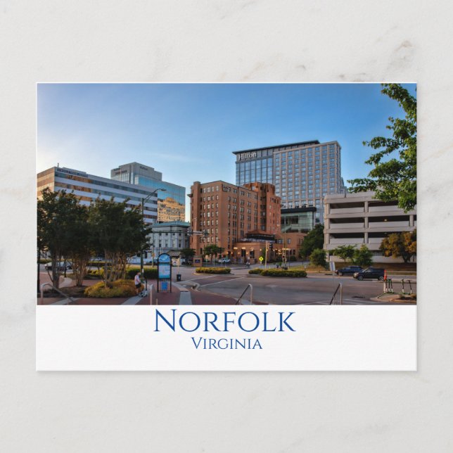Norfolk, Virginia Postkarte (Vorderseite)