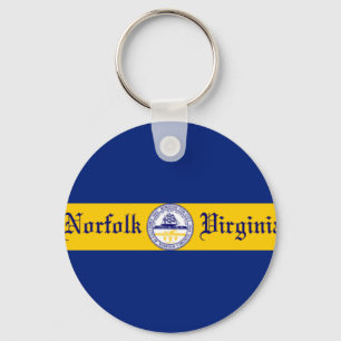 Norfolk (Virginia) Schlüsselanhänger der Stadtflag