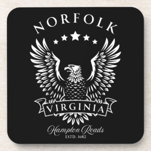 Norfolk Virginia Vintag Eagle Getränkeuntersetzer