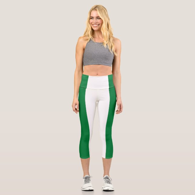 Norfolkinsel-Flagge Capri Leggings (Vorderseite)