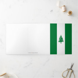Norfolkinsel-Flagge Dreifach Gefaltete Karte