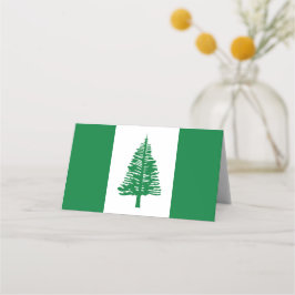 Norfolkinsel-Flagge Platzkarte