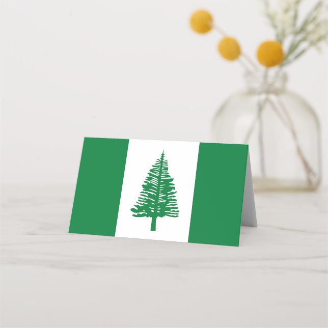 Norfolkinsel-Flagge Platzkarte (Vorderseite)