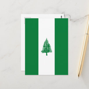 Norfolkinsel-Flagge Postkarte