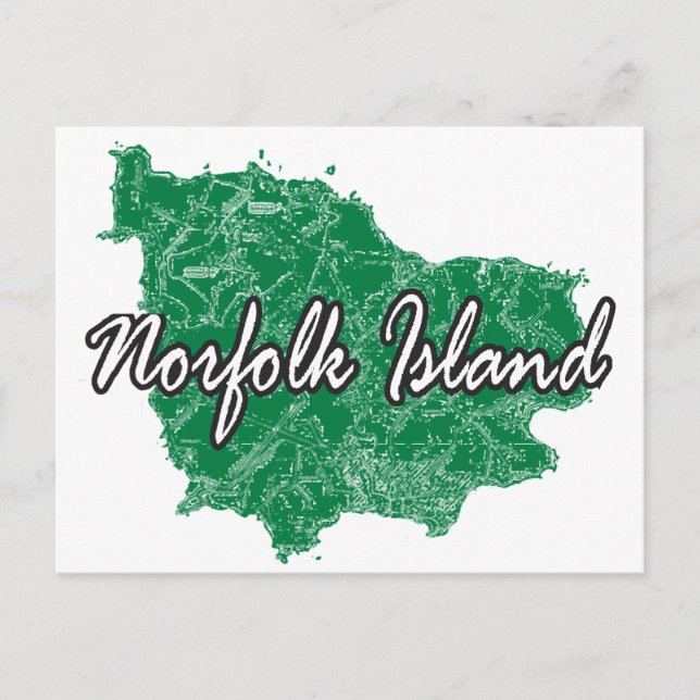 Norfolkinsel Postkarte (Vorderseite)