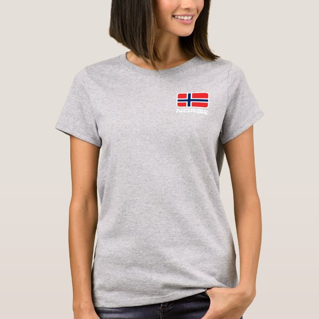 Norge Flag T-Shirt (Vorderseite)