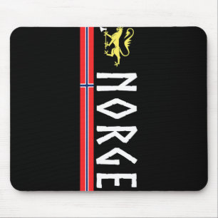 Norge Fußballtrikot Hemd Flagge Norwegens Norwegis Mousepad