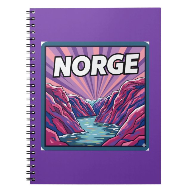 Norge Norway Geirangerfjords Fjords Notebook Notizblock (Vorderseite)