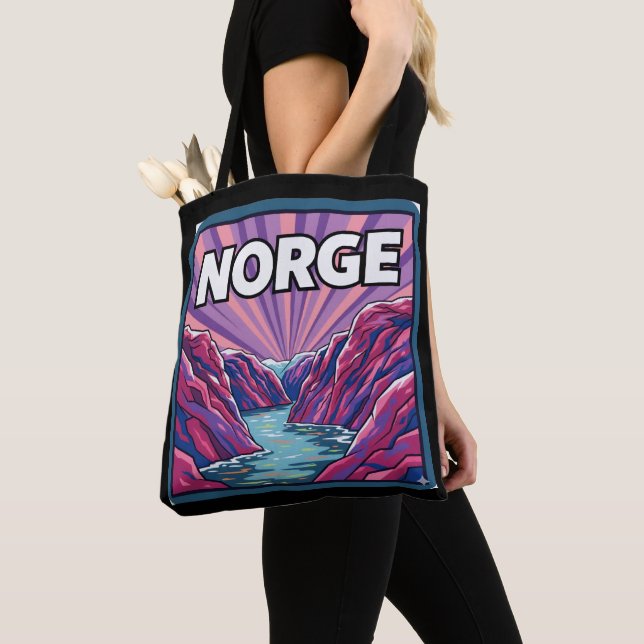 Norge Norwegian Geirangerfjord Fjords Tote Bag Tasche (Von Nahem)