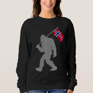 Norge oder norwegische Flagge auf norwegischer Fla Sweatshirt