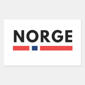 Norge Rechteckiger Aufkleber