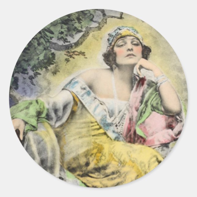 "Norma Talmadge" Round-Sticker-Set Runder Aufkleber (Vorderseite)