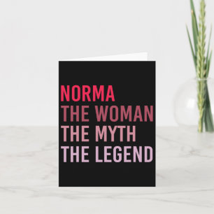 Norma The Woman Myth Legend Personalisierter Name Karte
