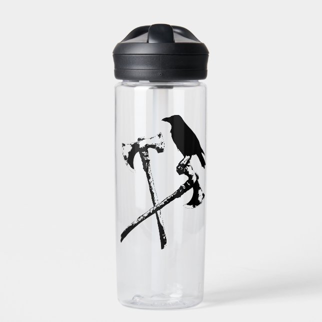 Normal Achsen und Crow Trinkflasche (Vorderseite)