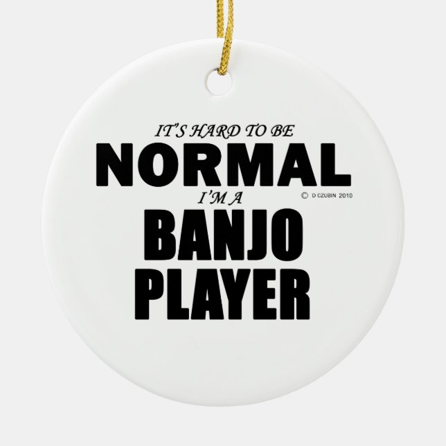 Normal Banjo Player Keramik Ornament (Vorne)