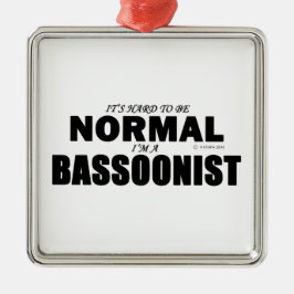 Normal-Bassoonist Silbernes Ornament