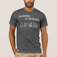 Normal bohrt das Shirt der Männer