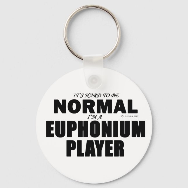 Normal-Euphonium-Player Schlüsselanhänger (Vorderseite)