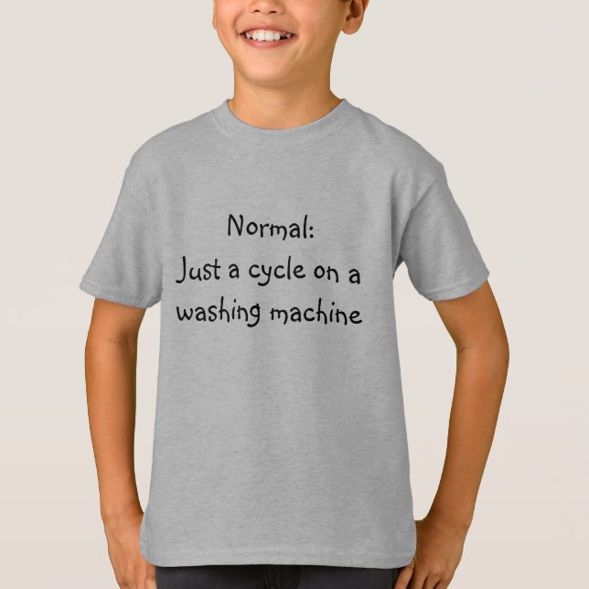 Normal:  Gerade ein Zyklus auf einer Waschmaschine T-Shirt (Vorderseite)