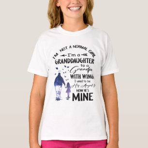 Normal Girl Großtochter Opa mit Flügelengel T-Shirt