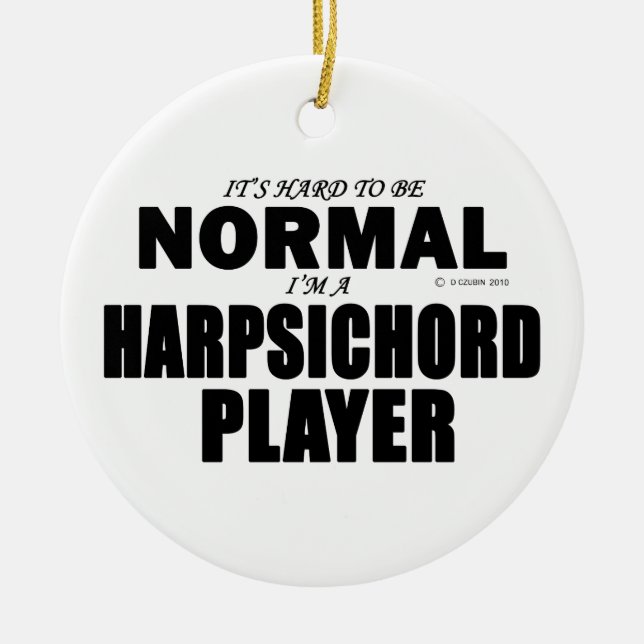 Normal Harpsichord Player Keramikornament (Vorne)