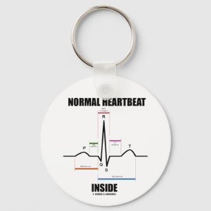 Normal Heartbeat Inside (EKG EKG) Schlüsselanhänger