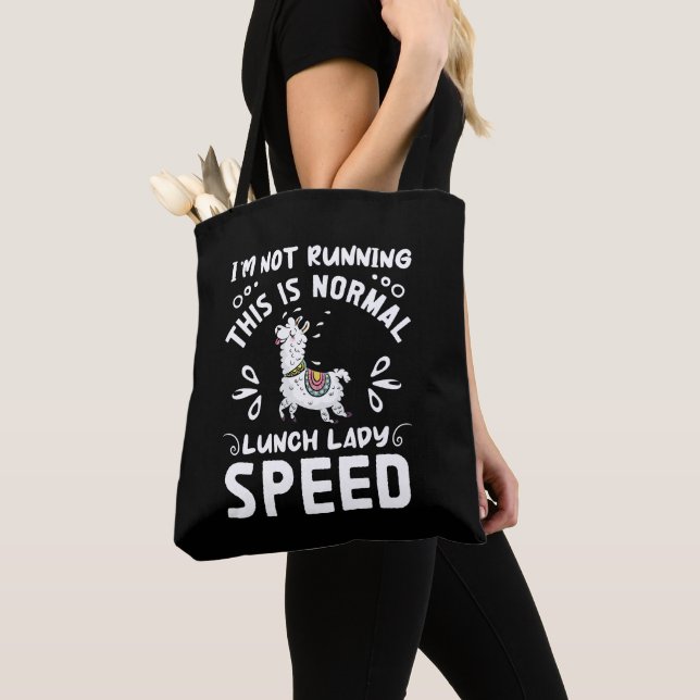 Normal Lunch Lady Speed Funny Llama Sprichwort Spa Tasche (Von Nahem)