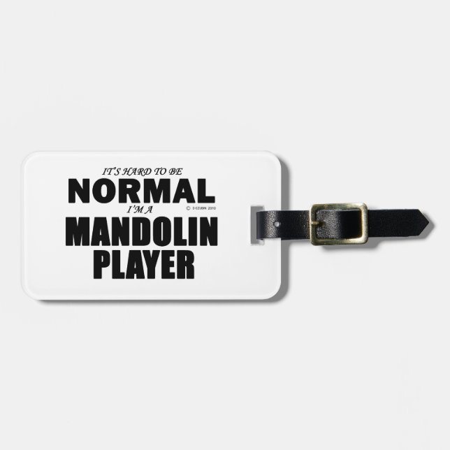 Normal Mandolin Player Gepäckanhänger (Vorderseite horizontal)
