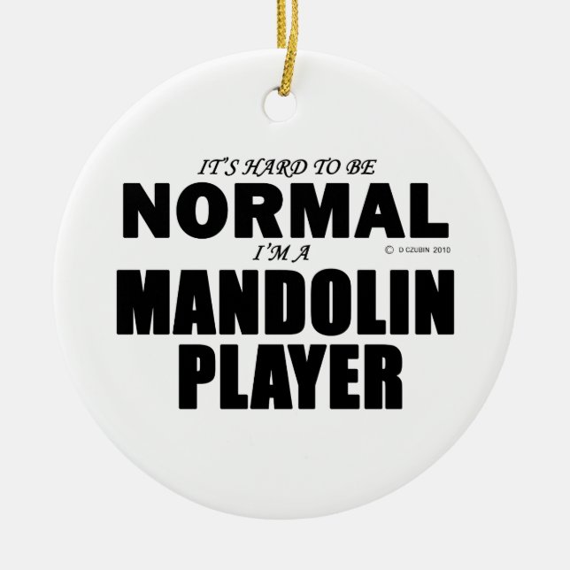 Normal Mandolin Player Keramikornament (Vorne)