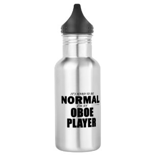 Normal Oboe Player Edelstahlflasche