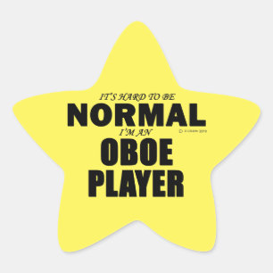 Normal Oboe Player Star-Aufkleber Stern-Aufkleber