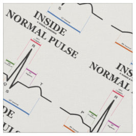 Normal Puls Inside Heartbeat Elektrokardiogramm Stoff