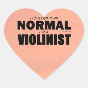 Normal-Violinist-Herzsticker Herz-Aufkleber